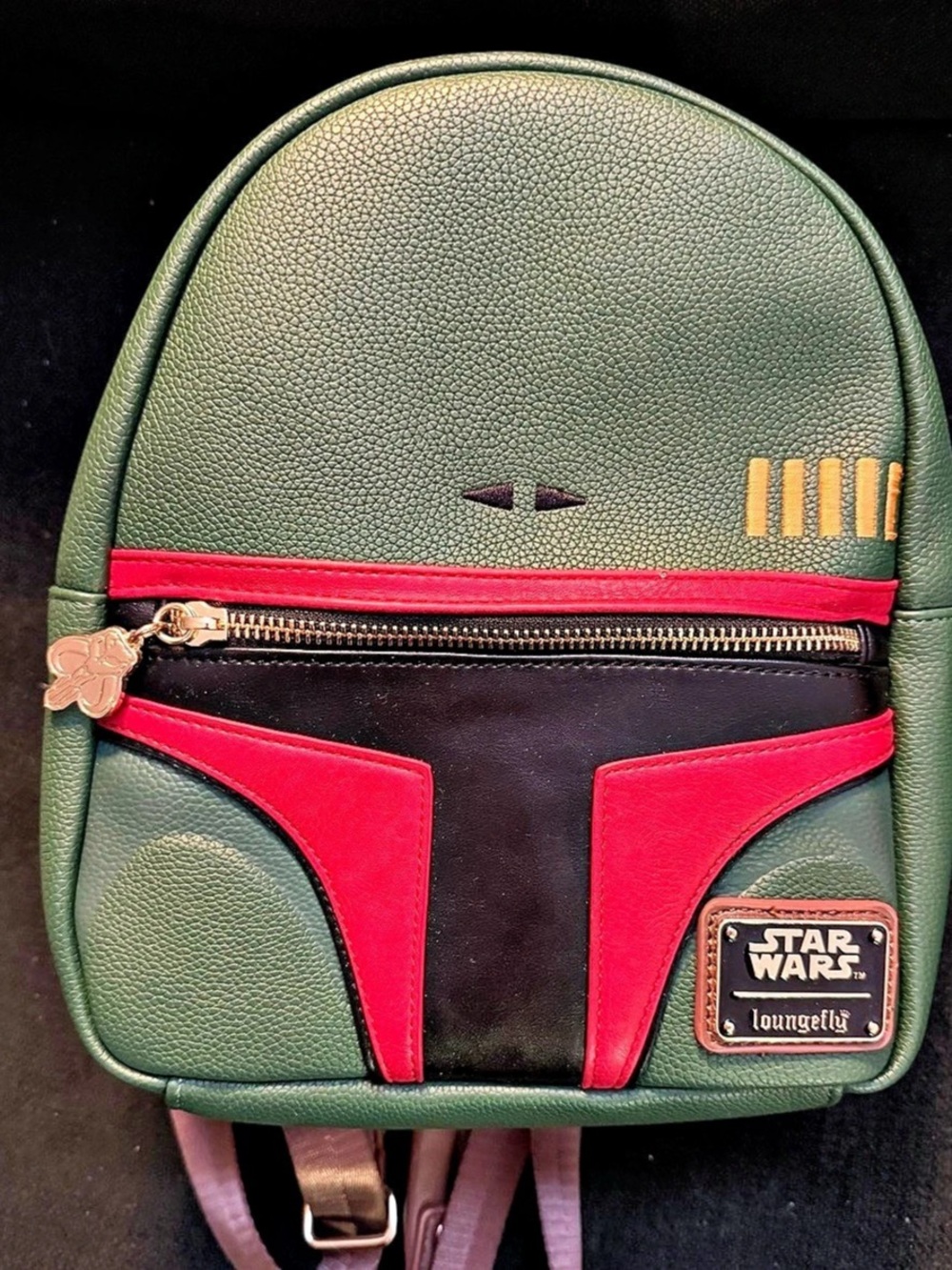 Loungefly Star Wars Boba Fett Cosplay Mini Backpack Green & Red